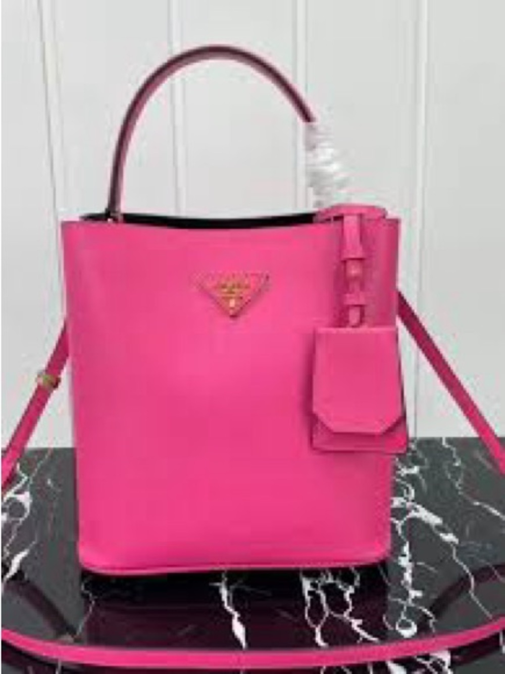 ‼️WOW‼️🩷Pink PRDA Women's Top-Handle Tote with Strap WALLET Included🩷NEW🩷